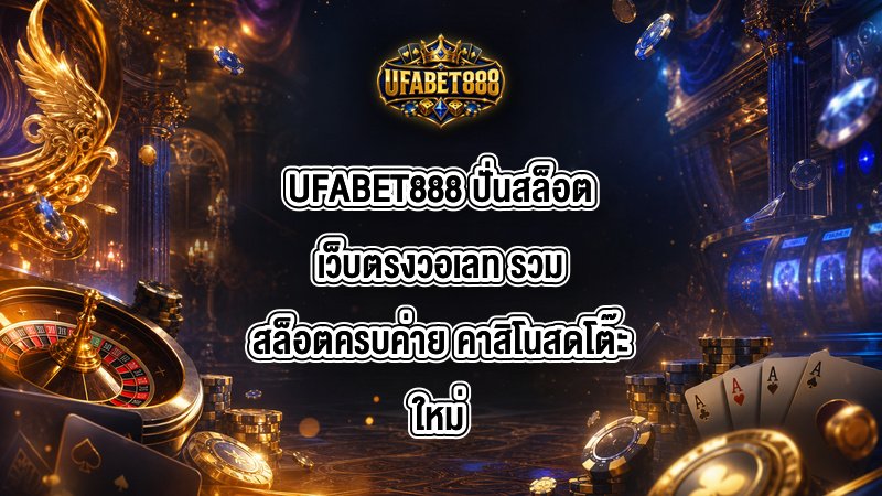 UFABET888 ปั่นสล็อตเว็บตรงวอเลท